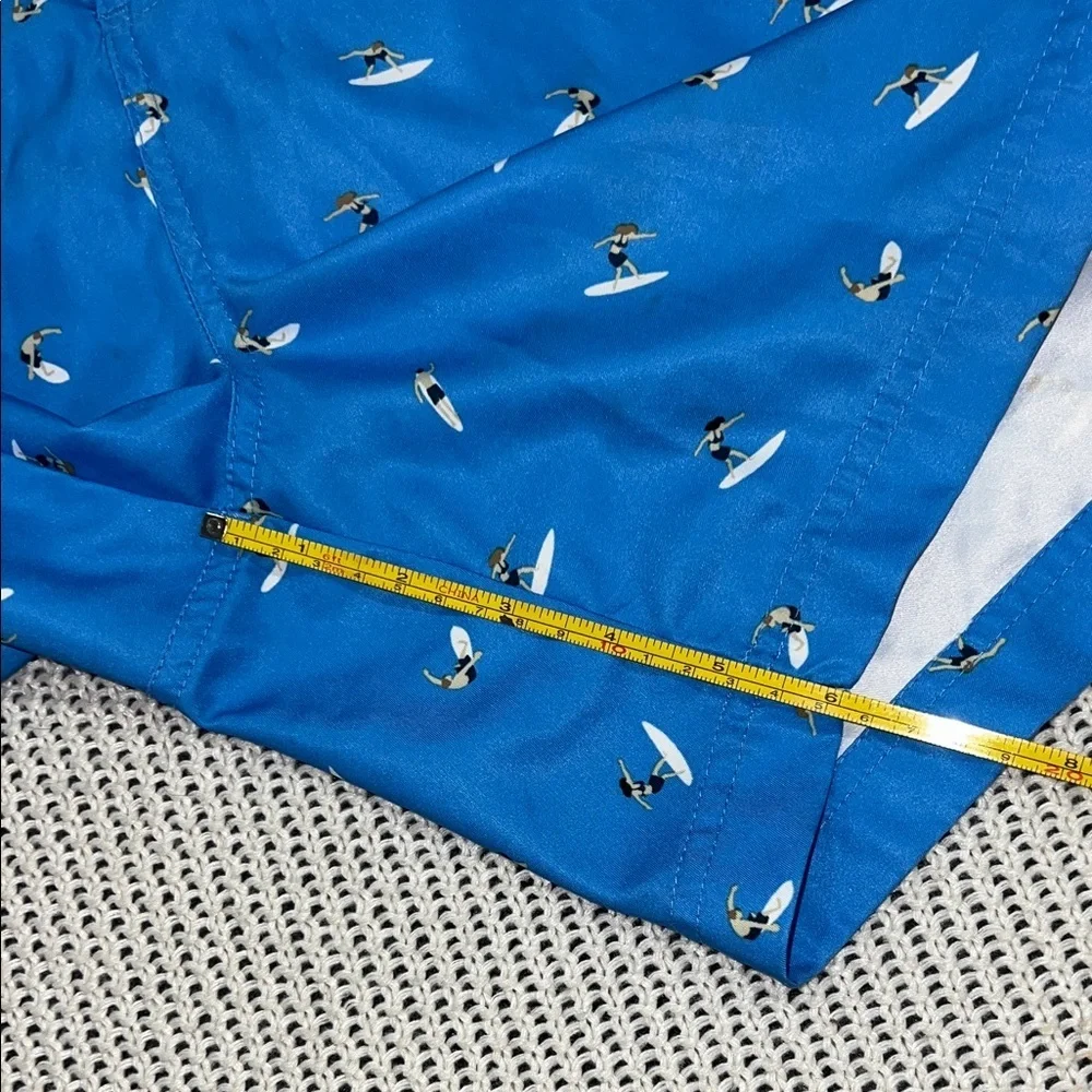 Original Penguin Light Blue Swim Trunks with Seagull Design